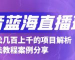 抖音最新蓝海直播玩法，3分钟赚30元，一天轻松1000+，只要你去直播就行【详细玩法教程】-如意资源库