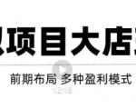 虚拟项目月入几万大店玩法分享,多店操作利润倍增(快速起店盈利)-如意资源库