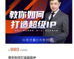 教你如何打造超级IP，抖音流量红利新机遇（价值980元）-如意资源库