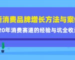 新消费品牌增长方法与案例精华课：20年消费赛道的经验与坑全收录-如意资源库