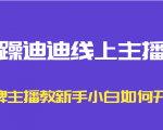 暴躁迪迪线上主播课,金牌主播教新手小白如何开播-如意资源库