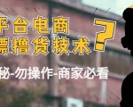 外面收费2980的全平台电商白嫖撸货技术(仅揭秘勿操作-商家防范必看)-如意资源库