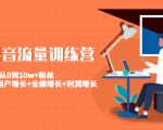 美业抖音流量训练营:从0到10w+粉丝 让你的门店用户增长+业绩增长+利润增长-如意资源库