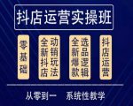 他创传媒·抖音小店系统运营实操课，从零到一系统性教学，抖店日出千单保姆级讲解-如意资源库