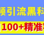 视频引流黑科技玩法,不花钱推广,视频播放量达到100万+,每日100+精准客源-如意资源库