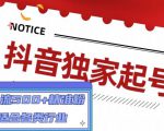 抖音独家起号,一天引流500+精准粉,适合各类行业(9节视频课)-如意资源库