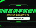 同城高清手机绿幕,直播间现实与虚拟的混搭技术,老板商家必看!-如意资源库