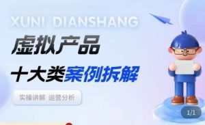 虚拟产品项目拆解课,十大类案例拆解分析运营玩法-如意资源库