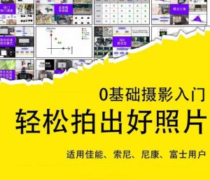 0基础摄影入门，轻松拍出好照片（适用佳能、索尼、尼康、富士用户）-如意资源库