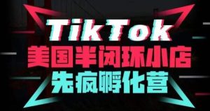 疯人院·TikTok美国半闭环小店孵化营，抢占TikTok美国蓝海市场，开店、运营、带货、投流全实操-如意资源库