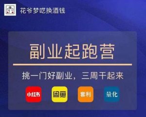 花爷-副业起跑营第2期,挑一门好副业,三周干起来(闲鱼|小红书|量化|套利)-如意资源库