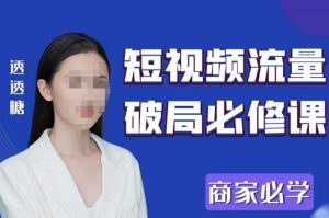 2023最新透糖短视频流量破局必修课——商家必学-如意资源库