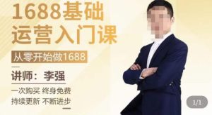 1688运营基础入门系统课，​20课时带你系统性解析1688运营-如意资源库