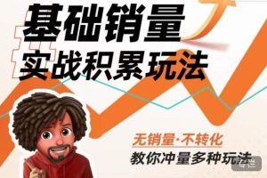 内功丨淘系基础销量实战积累玩法,无销量·不转化,教你冲量多种玩法-如意资源库