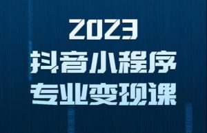 2023年抖音小程序变现保姆级教程，0粉丝新号，无需实名，3天起号，第1条视频就有收入-如意资源库