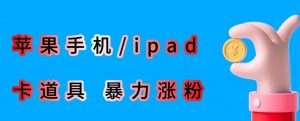 最新利用苹果手机/ipad的ios系统，卡道具搬短视频，百分百过原创-如意资源库