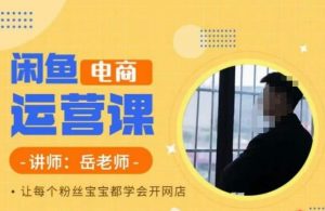 岳老师·闲鱼电商运营课,让每个粉丝宝宝都学会开网店-如意资源库