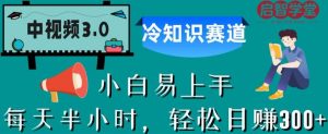 中视频3.0.冷知识赛道:每天半小时,轻松日赚300+【揭秘】-如意资源库