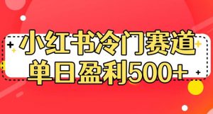 小红书冷门赛道,单日盈利500+【揭秘】-如意资源库
