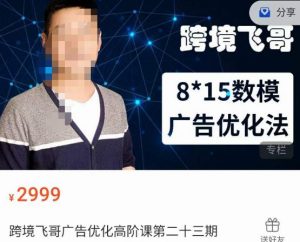 跨境飞哥·广告优化高阶课第二十三期，​8*15数模广告优化法，用数据驱动决策-如意资源库