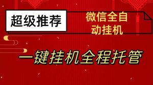 最新微信挂机躺赚项目，每天日入20—50，微信越多收入越多【揭秘】-如意资源库
