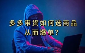 多多视频带货选什么商品链接才能爆单,10分钟教会你,爆单不是浮云【揭秘】-如意资源库