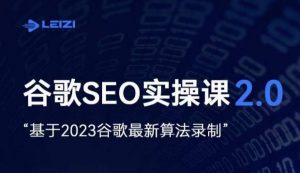 雷子·谷歌SEO 2.0实战课，独立站询盘自由必备，基于2023谷歌最新算法录制-如意资源库