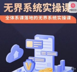 老衲·无界系统实操课，全体系落地无界改版后选择、出价、高投产做付费引流-如意资源库