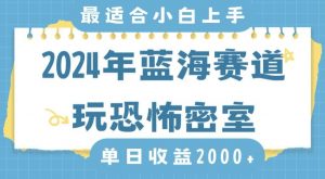 2024年蓝海赛道玩恐怖密室日入2000+,无需露脸,不要担心不会玩游戏,小白直接上手,保姆式教学【揭秘】-如意资源库