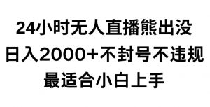 快手24小时无人直播熊出没,不封直播间,不违规,日入2000+,最适合小白上手,保姆式教学【揭秘】-如意资源库