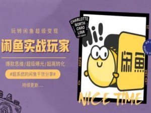 手把手教你0到1系统玩转闲鱼变现，爆款思维/超级曝光/超高转化-如意资源库