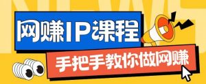 ip合伙人打造1.0,从0到1教你做网创,实现月入过万【揭秘】-如意资源库