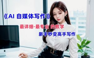 AI自媒体文章创作全网最详细教程,新手秒变写作高手,多方位发展-如意资源库