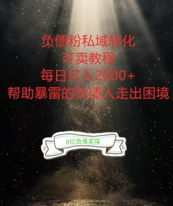 负债粉掘金计划,帮助负债者解决问题,债务规划,债务重组,最好的变现方式【揭秘】-如意资源库