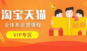 淘宝天猫全体系运营课程【9月24更新】,店铺全系运营、动销玩法、擦边球玩法等等-如意资源库