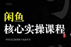 2024闲鱼核心实操课程，从养号、选品、发布、销售，教你做一个出单的闲鱼号-如意资源库