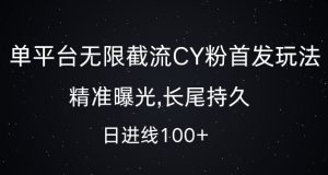 单平台无限截流创业粉首发玩法，精准曝光，长尾持久，日引流100+【揭秘】-如意资源库