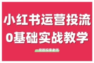 小红书运营投流,小红书广告投放从0到1的实战课,学完即可开始投放-如意资源库