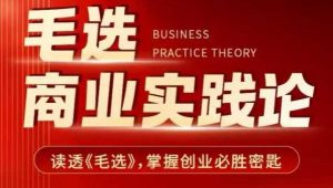 毛选商业实践论，读透《毛选》掌握创业必胜密匙-如意资源库