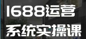 1688高阶运营系统实操课,快速掌握1688店铺运营的核心玩法-如意资源库