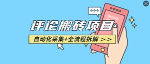 悟空采集评论搬砖_评论搬砖+自动采集【完整攻略】-如意资源库