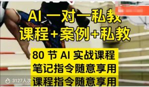AI指令实战课,课程+案例,80节AI实战课程,笔记指令随意享用,课程指令随意享用-如意资源库