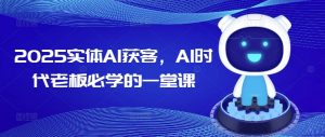 2025实体AI获客,AI时代老板必学的一堂课-如意资源库