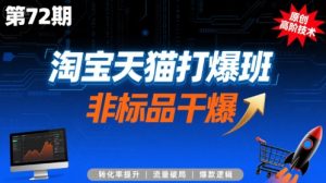 淘宝天猫打爆班原创高阶技术第72期,非标品干爆-如意资源库