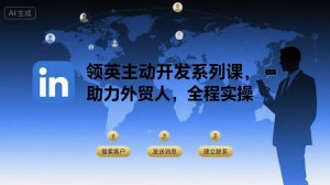 领英主动开发系列课,助力外贸人,全程实操-如意资源库
