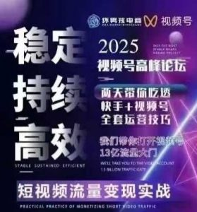 坏男孩电商视频号7月1号线下课,视频号短引、精细化模型打法,三频共振,无人,快手全站精细化运营-如意资源库