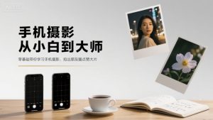 手机摄影从小白到大师,零基础带你学习手机摄影,拍出朋友圈点赞大片-如意资源库
