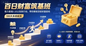百日财富筑基班,助力普通人从认知到行动,带你解锁顶级财富密码-如意资源库