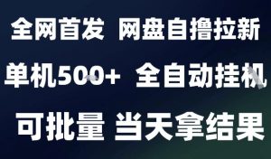 2025最新九月网盘自撸拉新,全自动运行,解放双手,日入5张+,小白可玩,批量操作【揭秘】-如意资源库