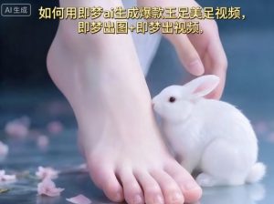 如何用即梦ai生成爆款玉足美足视频,即梦出图+即梦出视频,快速涨粉-如意资源库
